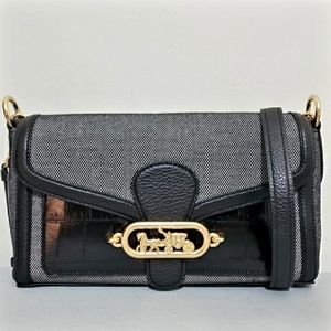NWT! COACH CONVERTIBLE BLACK JADE SHOULDER/CROSSBODY BAG